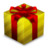 Gift Box Gold Icon